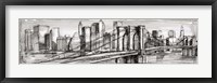 Pen & Ink Cityscape II Framed Print