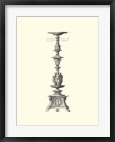 Framed B&W Antique Candlestick I