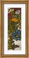 Framed Batik Flower Panel II