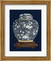 Framed Blue & White Ginger Jar II