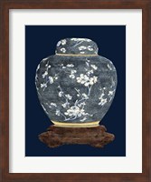 Framed Blue & White Ginger Jar II