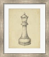 Framed Antique Chess III