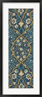 Cobalt Tapestry II Framed Print