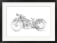 Framed Motorcycle Sketch I