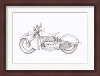 Framed Motorcycle Sketch II