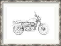 Framed Motorcycle Sketch III