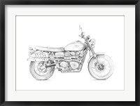 Framed Motorcycle Sketch III