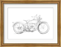 Framed Motorcycle Sketch IV