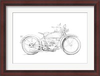 Framed Motorcycle Sketch IV