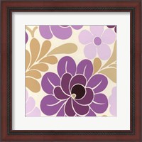 Framed Fuchsia Floral IV