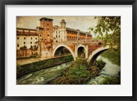 Framed Looking West at Ponte Fabricio