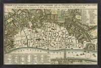 Framed City Plan of London