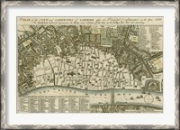 Framed City Plan of London