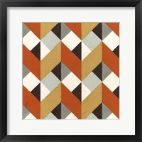 Chevron Illusion I Framed Print