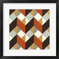 Chevron Illusion IV Framed Print