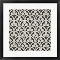 Framed Black & Tan Tile I