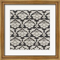 Framed Black & Tan Tile III