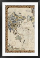 Royal Map I Framed Print