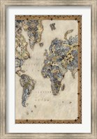 Framed Royal Map II