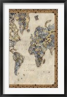 Royal Map II Framed Print