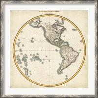 Framed 1812 Western Hemisphere