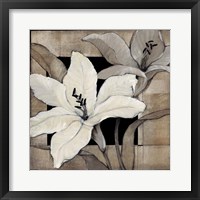 Framed Dramatic Lily Grid I