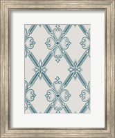 Framed Ornamental Pattern in Teal II