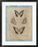 Bookplate Butterflies II Framed Print