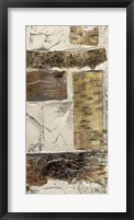 Birch Bark Abstract II Framed Print