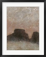 Misty Morning Mesa II Framed Print