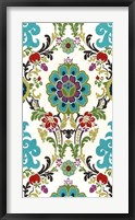 Jewel-tone Damask VI Framed Print