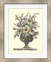 Framed Flowers in an Urn II (Sepia)