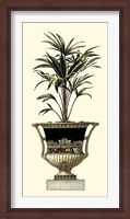 Framed Elegant Urn with Foliage I