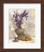 Framed Purple Iris & Pear
