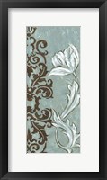 Floral and Damask II Framed Print