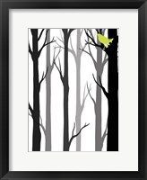 Forest Silhouette II Framed Print