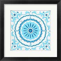 Folk Tile I Framed Print