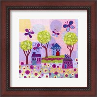 Framed Springtime Houses