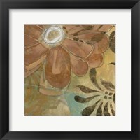 Cropped Floral Abstraction I Framed Print
