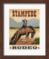 Framed Stampede Rodeo