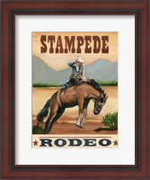 Framed Stampede Rodeo