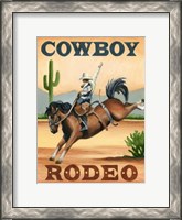 Framed Cowboy Rodeo