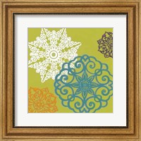 Framed Vibrant Winter Lace I