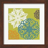 Framed Vibrant Winter Lace I