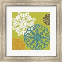 Framed Vibrant Winter Lace I