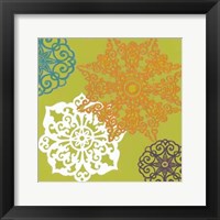 Framed Vibrant Winter Lace II