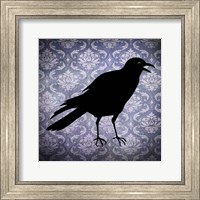 Framed Crow & Damask