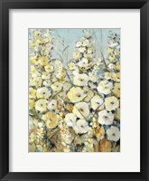 Framed Cluster of Hollyhock I