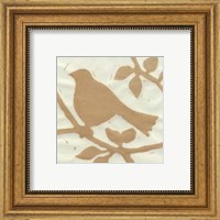 Framed Tea Bird I