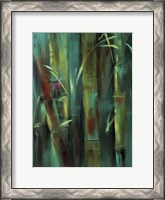 Framed Turquoise Bamboo I